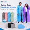 Rainy day bundle — shoe covers, raincoat, water bottle — SmartPik