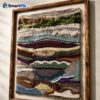Contemporary Abstract Fiber Art Tapestry, The Woven Conversation (view 5), hand-woven wall tapestry, 25th National Art Exhibition of Bangladesh
