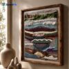 Contemporary Abstract Fiber Art Tapestry, The Woven Conversation (view 6), hand-woven wall tapestry, 25th National Art Exhibition of Bangladesh