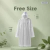Free size raincoat measurements, 45 inch length and 14 inch cap