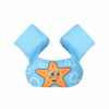 Baby swimming trainer life jacket with arm bands in the Sky Blue Starfish design
